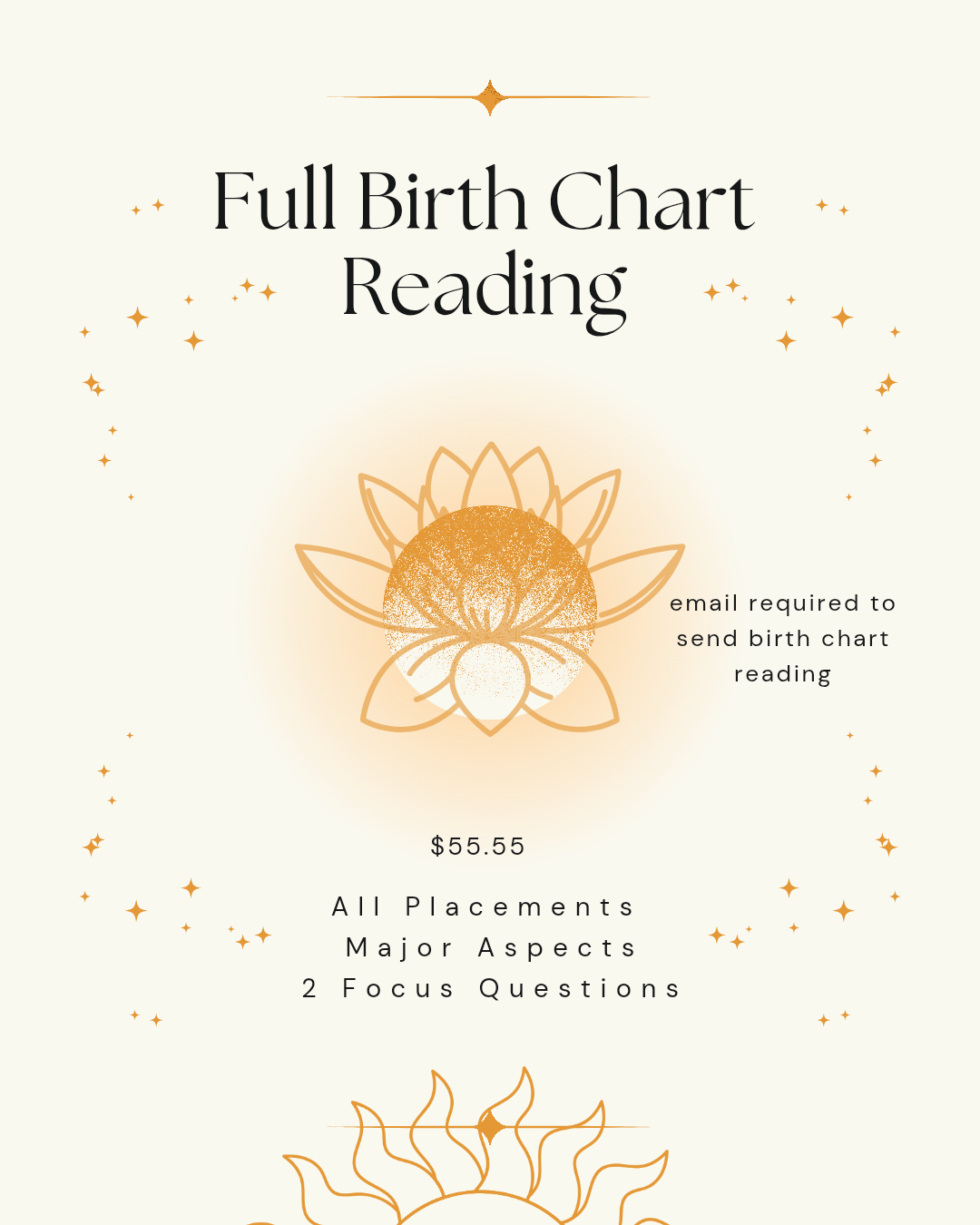 Full Birth Chart Reading